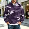 Men's Casual Loose Fit Stand Collar Raglan Sleeve Sweatshirt