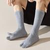 3Pairs Mid-calf Toe Separator Socks Business Split Toe Sock Fashion Short Tube Socks  Summer