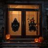 Forniture per Feste Spettrali Halloween Zucca/Scheletro Mietitore Adesivi per Finestra, Decalcomanie Statiche Rimovibili, Pellicola Resistente in PVC Impermeabile Horror