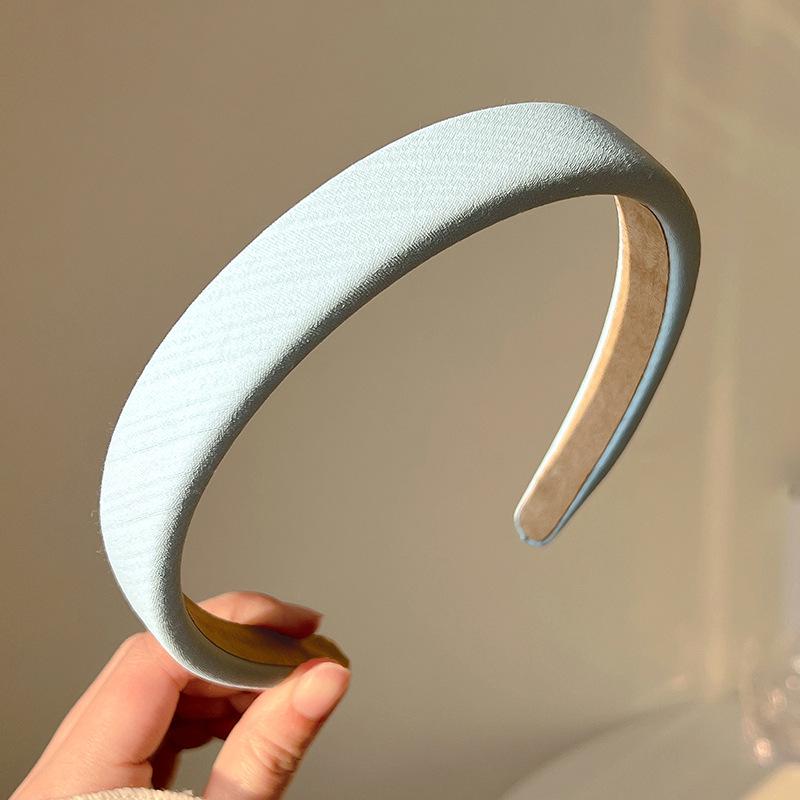 Candy Color Waffle Headband: High Crown, Advanced Face Wash Sponge, Wide Edge Hair Hoop for Early Spring.