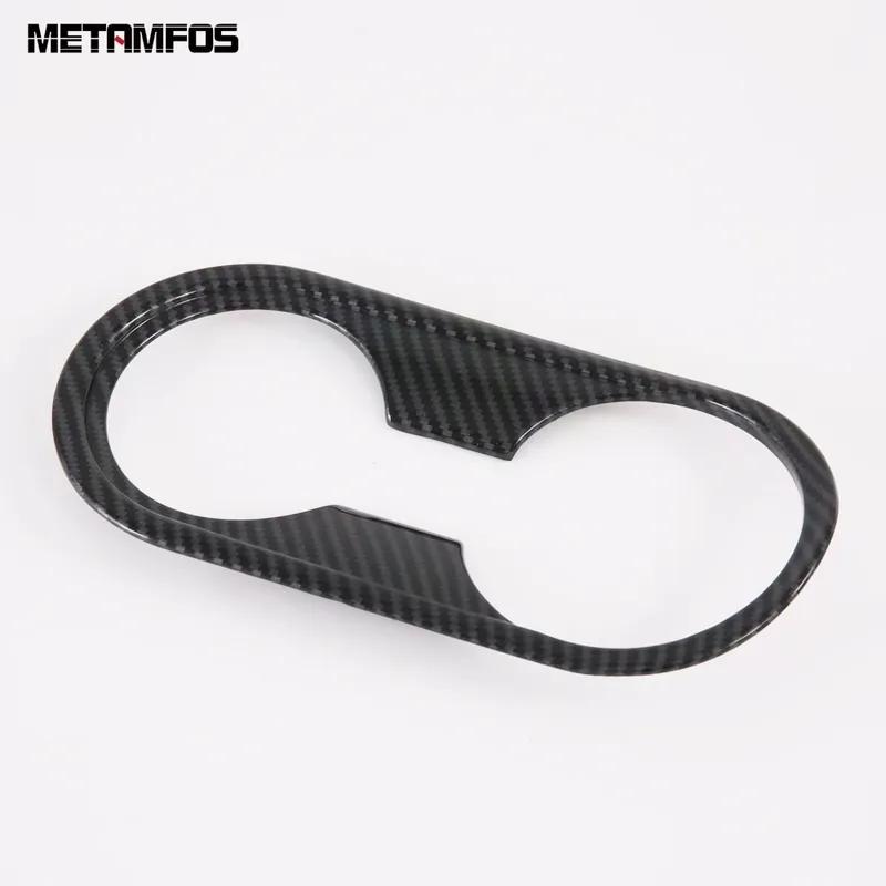 For Kia Forte Cerato k3    Carbon Fiber Center Console Water Cup Holder Cover Trim Interior Accessories Car Styling