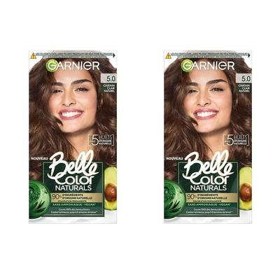 Belle Hair Color 2-Pack 5.0 Natural Light Brown Permanent Color 5.0 Natural Light Brown