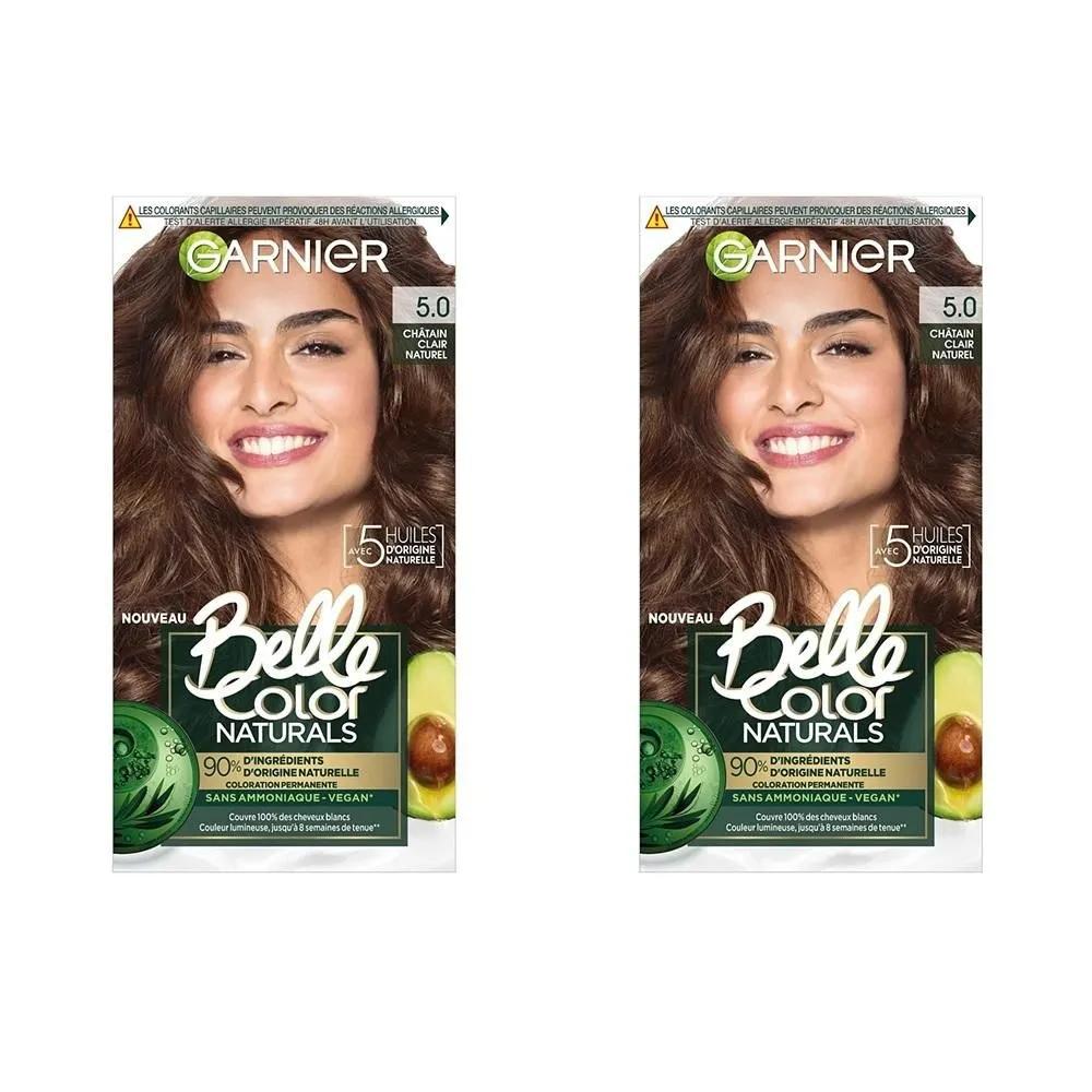 Garnier Belle Hair Color 2-Pack 5.0 Natural Light Brown Permanent Color 5.0 Natural Light Brown