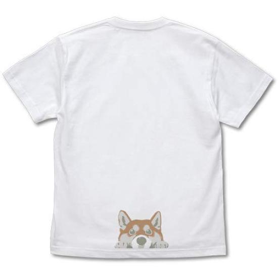 COSPA Shiba Inu and Haru-san at the End of the World T-Shirt, White, Size L