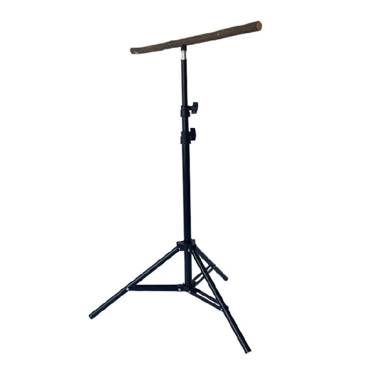 Тренировочная жердочка для попугаев, регулируемая конструкция на штативе, деревянная жердочка, основание для тренировки стояния птиц L