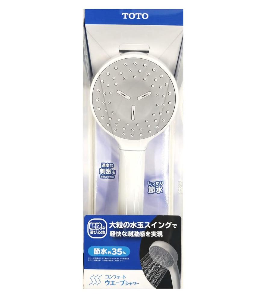 TOTO Comfort Wave Shower 90mm Diameter THYC88 Head, (1 Mode),