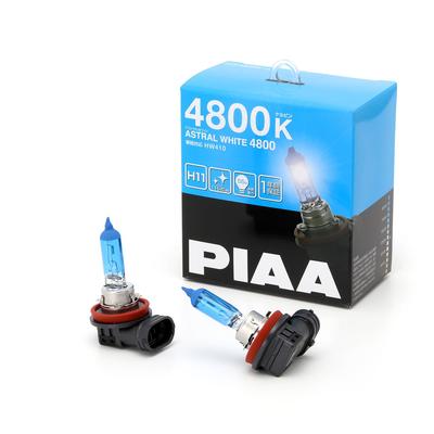PIAA HW410 Halogenová žárovka H11 Astral Balení pro kontrolu vozidla 12V 55W Záruka Žárovka světlometu/mlhového světla, 4800K, Bílá, Vyhovující, 2, (Ekvivalent 115 W),