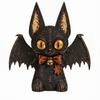 Halloween Pumpkin Ghost Pendant Distressed Painted Cartoon Wooden Black Cat Ornament