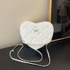 Japanese sweet girl wind pearl love bag women's 2025 new niche mini diamond chain shoulder messenger bag