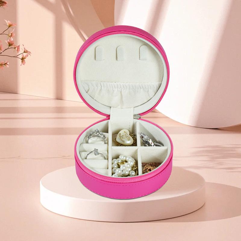 Portable Jewelry Box European Princess Travel Korean Hand Jewelry Jewelry Bag Earrings Ring Small Storage Box
