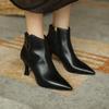 Móda NOVÉ Podzimní Dámské Boty Boty z Pravé Kůže pro Ženy Špičaté Špičky Boty na Tenkém Podpatku Elegantní Moderní Kozačky Denní Boty Kotníkové Boty