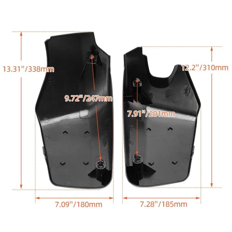 Black Motorcycle Battery Side Fairing Cover Protector Guard For Honda Shadow ACE Aero Spirit VT 400 750 VT400 VT750 2004-2013
