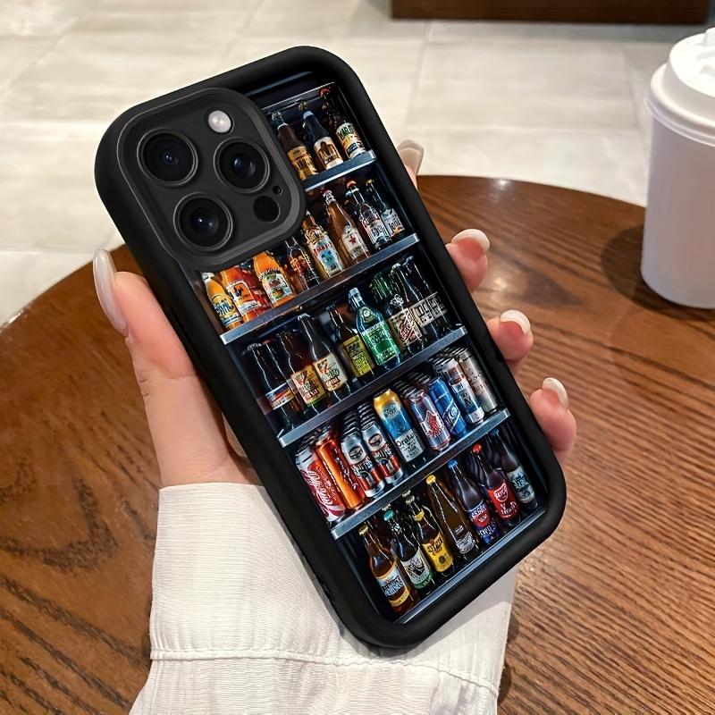 Drink vending machine patterned mobile phone case suitable for iPhone 16 15 14 13 12 11 Pro/ Max /Plus anti-fall and shock