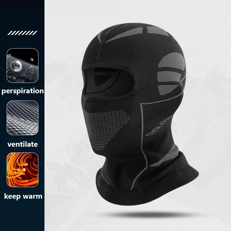 Winter-Skimütze für Männer und Frauen, kältebeständig, Thermoschal, Sturmhaube, Vollgesichtsmaske, Ski, Radfahren, Jagd, Kopf- und Halsbedeckung, Helm-Innenkappe