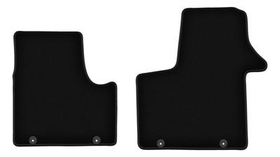 BASIC Black Velour Floor Mats For: Renault Trafic III Delivery Van (2014-)
