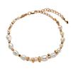 S925 Sterling Silver Natural Freshwater Pearl Color Treasure Item Women'S Trend Handmade String Irregular Bead Silver Versatile Earrings