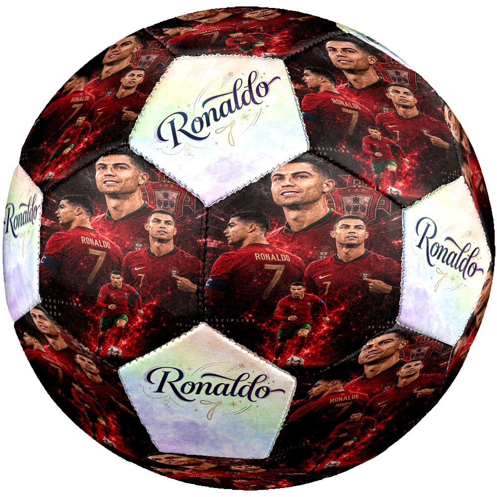 Ronaldo's Portugal's Cr7 Legend Soccer Ball Size 5 Football Machine-Stitched Indoor/Outdoor Universal Football Perfect Commemorative Gift for Soccer L