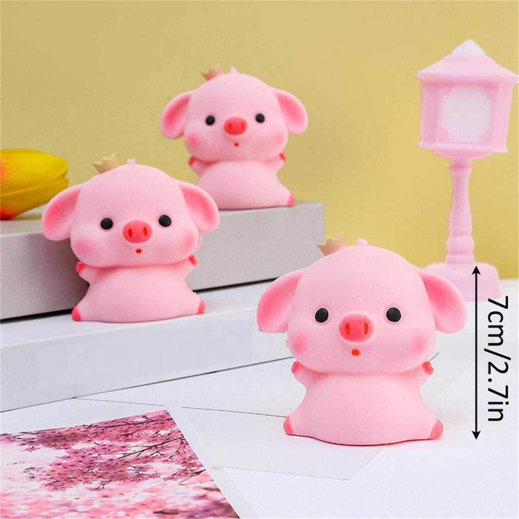 Pig Anti Stress Toys Flour Stress Ball Cute Cartoon Animal Squishy Squeeze Vent Balls Stress Relief Pinch Toy Kids Doll Gift