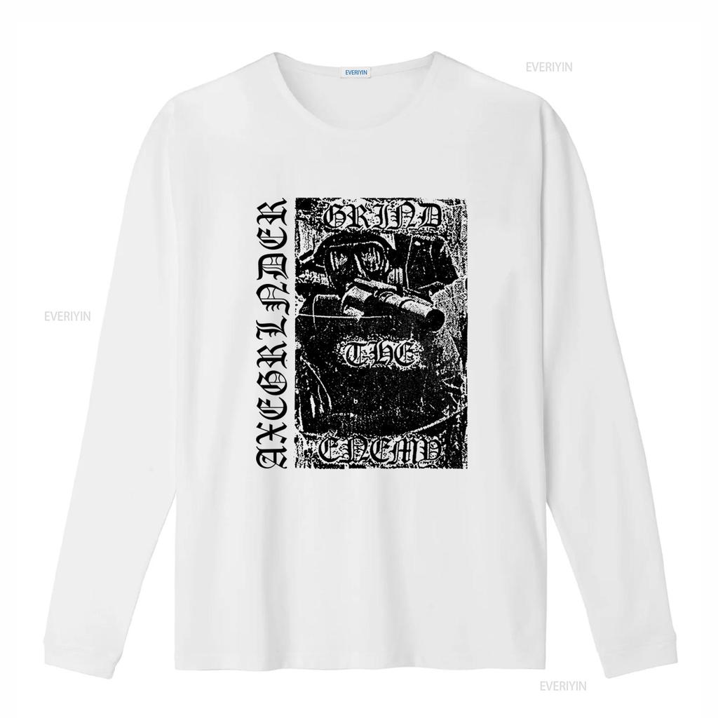 Axegrinder SAND T shirt Crust Punk Amebix Deviated Instinct Print vintage Washed Stretched Slightly Unisex Stylish