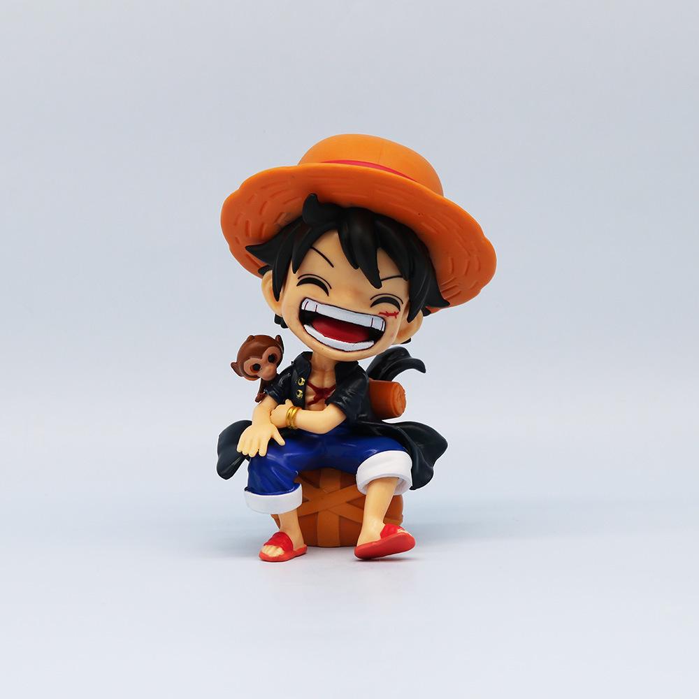 Laughing Luffy & Zoro Figurine – Straw Hat Crew Desktop & Car Ornament
