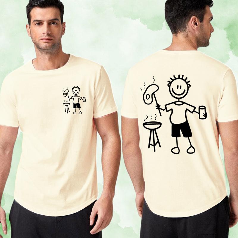Funny Bbq Shirt For Unisex Harajuku Fashion Streetwear Tshirts Grilling Graphic Tee Cotton Crew Neck Short Sleeve Unisex Clothing