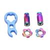   7pcs   Alloy     Valve   Strong Hardness Bike Tire Valve Cover Nut Set