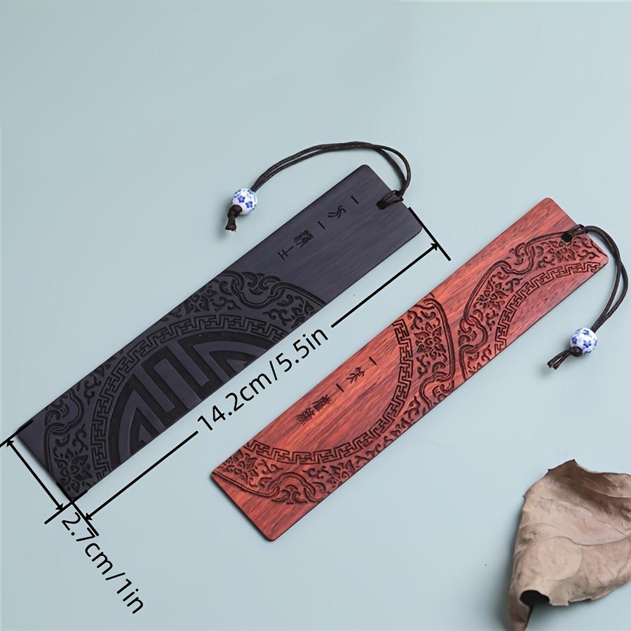Traditional Chinese Redwood Bookmark - The Perfect Gift for Book Lovers - Office Supplies - Bookmark