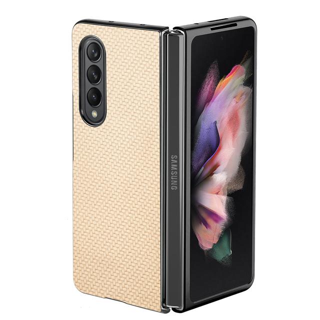 Antypoślizgowe, składane, smukłe etui z włókna węglowego do Samsung Galaxy Z Fold 4 Fold4 Fold 3 2 Fold3 Fold2 Odporne na wstrząsy Funda