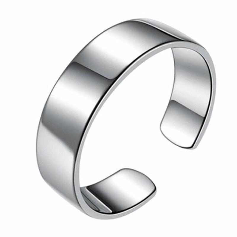 

Новые простые креативные гладкие посеребренные ювелирные изделия, не вызывающие аллергии, круглые модные инисекс-кольца, популярные открывающиеся кольца R175