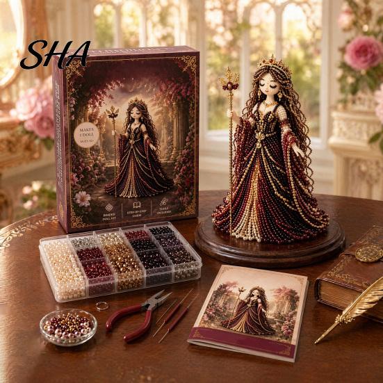 Creative Bead Craft Kit Divine Beaded Goddess Kit, 3D DIY for Adults Art Project with Colorful Beads Teens Women Handmade Gift