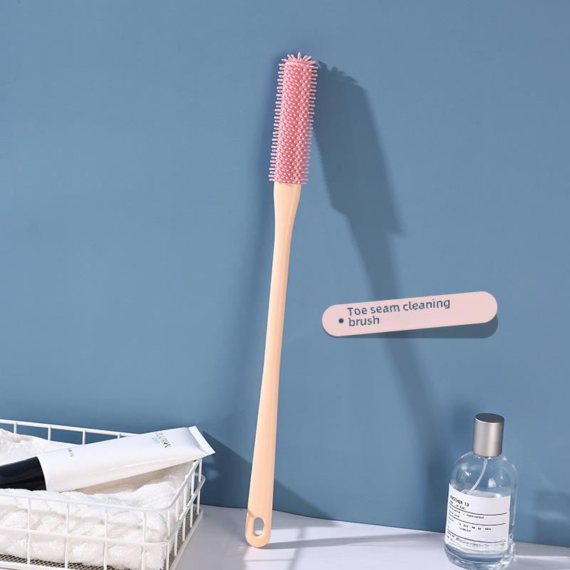 Oval Soft Rubber PP Foot Brush for Toe Gap Cleaning and Dead Skin Removal
