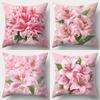 Romantic Pink Lily Pillowcases: Elegant Home Decor Pillow Covers