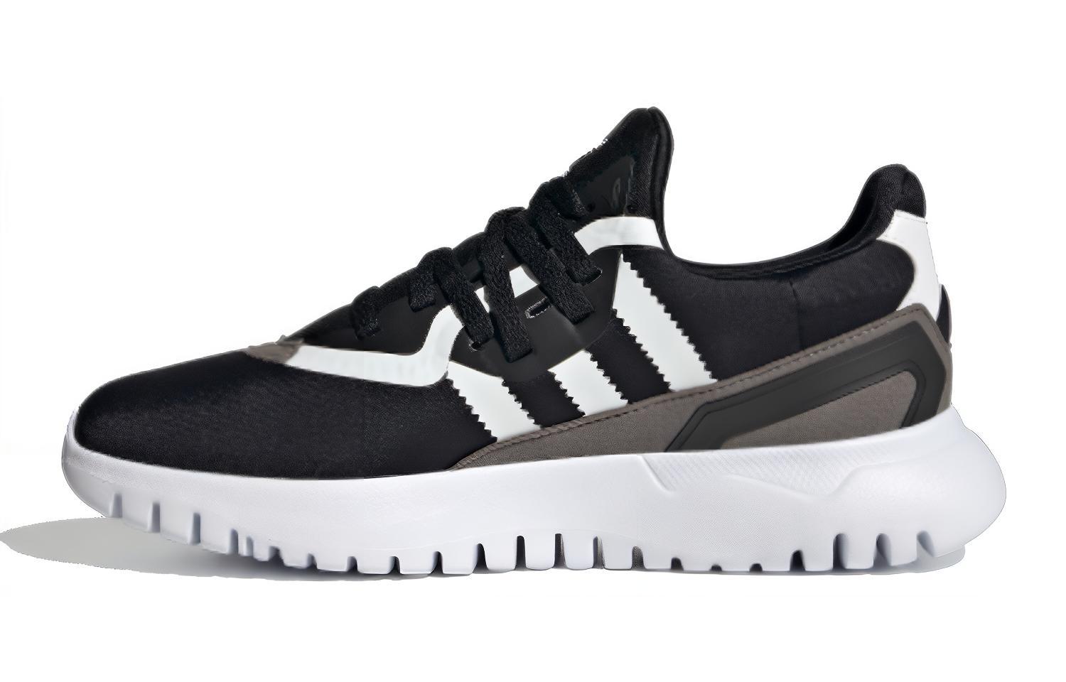 Adidas Originals Flex Collection Breathable Kids Lifestyle Shoes Black Gray Teenagers FX5319 35.5