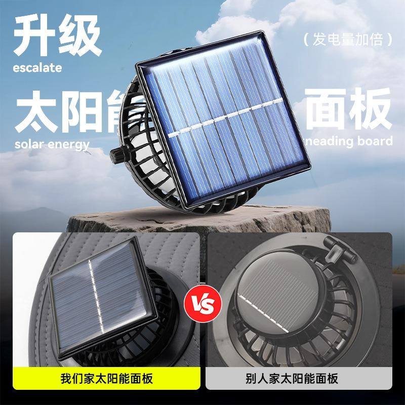 Solar Fan Hat Long Battery Life Lithium Battery Men Outdoor with Fan Fishing Hat Sun Protection Bucket Hat
