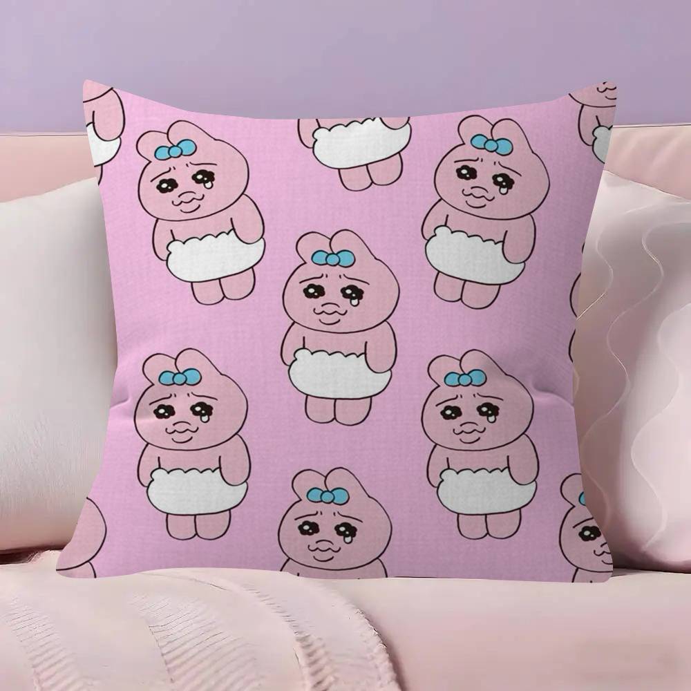 Kawaii OOpanchu Usagi  Cushion Cover 30x50 Polyester Sofa Cushions Decorative Throw Pillows Home Decoration Pillowcover