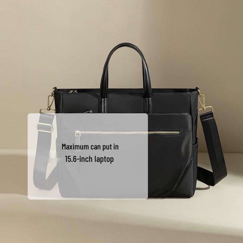 Damen Laptoptasche: 15,6-Zoll-Aktentasche mit großer Kapazität, zum Umhängen und als Crossbody-Tasche