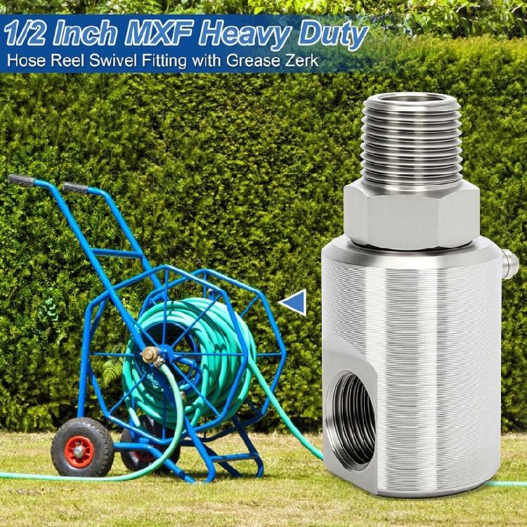 Leakproof Rotating Hose Reel Swivel 1/2inch 5124-Ni-AL MXF Hose Reel Swivel Industrial Garden Application
