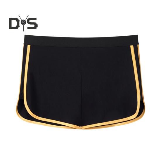 

Мужские шорты, нижнее белье с треугольной подкладкой, эластичным поясом, двухслойным дизайном, брюки 3 в 1, трусы-кюлоты, трусы-боксеры L чёрный