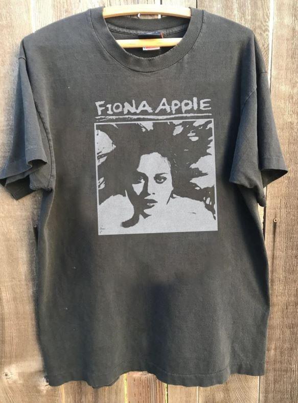 Fiona Apple vintage charcoal short sleeve t-shirt QT5688 XXL