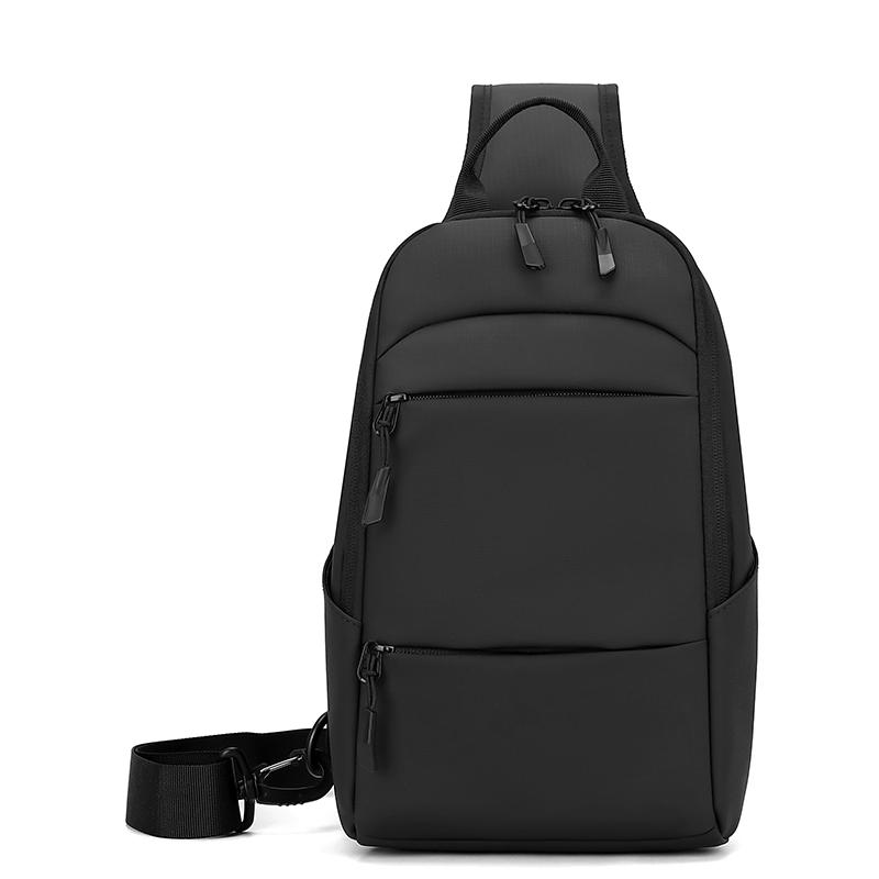 

Сплошная мужская нагрудная сумка большой емкости, велосипедная сумка, пригородная сумка через плечо чёрный