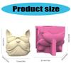 Easy Demold Silicone Mould Hand-Making Succulent Planter Moulds Bulldog Shape Suitable for Vases Concrete Pen Holder