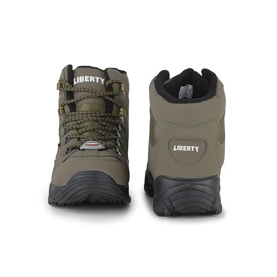 Liberty Freedom SHIKHARPRM Lacing Safety Shoes for Men | PU Sole| Water Resistance |Padded Foam Insole| Comfortable for All Weather | Shock Absorber|