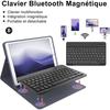 Coque Clavier pour iPad Air 3 10,5" / iPad Pro 10,5" - Cuir PU Violet avec Clavier + Souris + Stylet