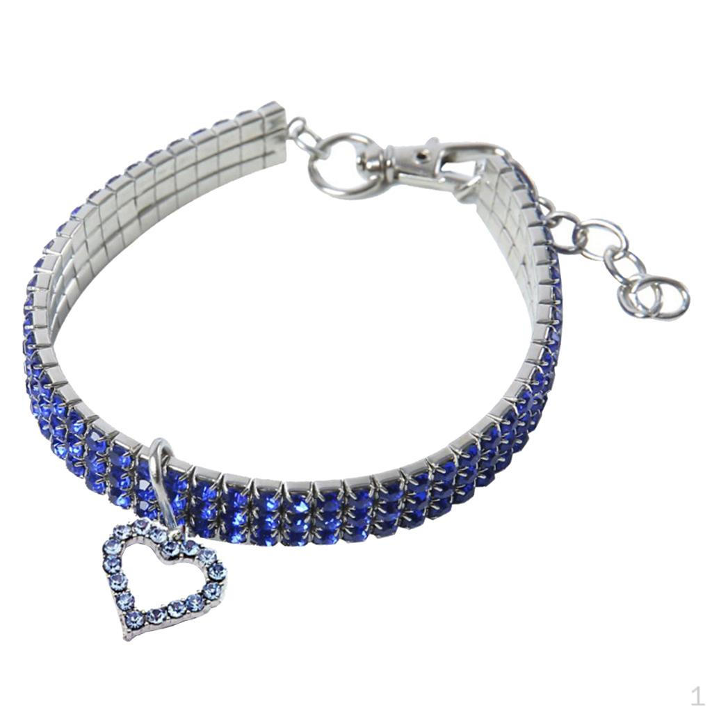 

dog Necklace With Heart Shape Pendant L Blue