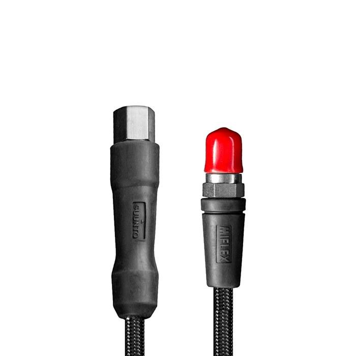 SUUNTO Miflex Mesh Carbon Hose 84cm HP Gauge Long Hose [SS019687000] Carbon HD Myflex