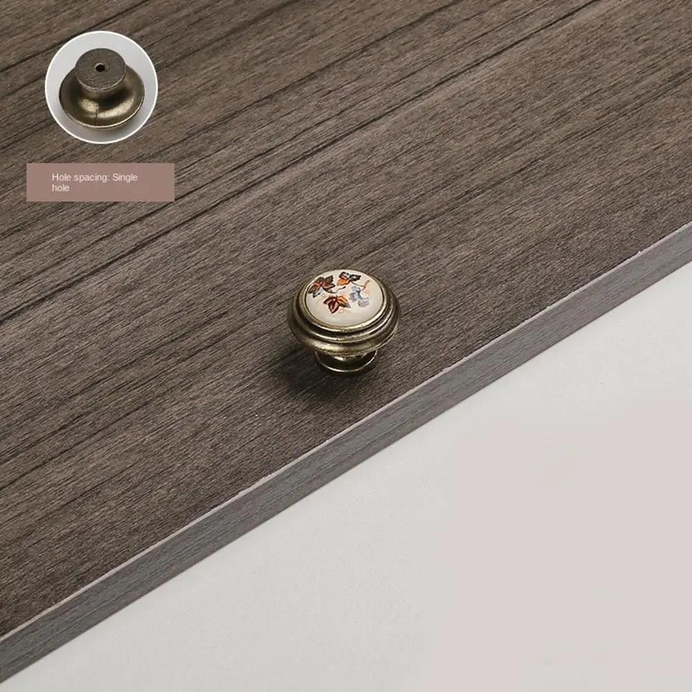 

Модные ручки для шкафа из цинкового сплава и керамики Антикварные бронзовые ручки для ящиков Винтажные европейские ручки для дверей шкафа Шкаф Комод