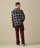 Avirex Long Sleeve Cotton Linen Ombre Size M Size Size OMBRE SHIRT Men's Shirt, (010), Black, 783-3120014, A/DINER/L/S C/L