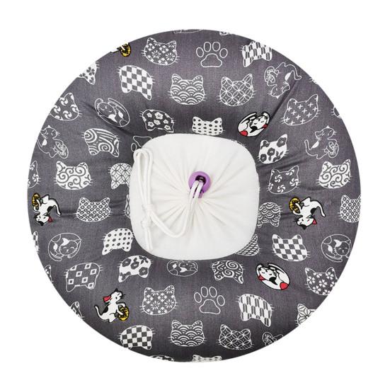 

Шейный воротник для домашних животных, регулируемый, моющийся, хорошая пластичность, для хирургических ран для домашних кошек S серый