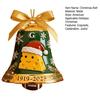 Green Bay Packers 106th Anniversary Christmas Bell Ornament Commemorative Metal Bell Xmas Tree Decoration with Golden Ribbon Keepsake Gift