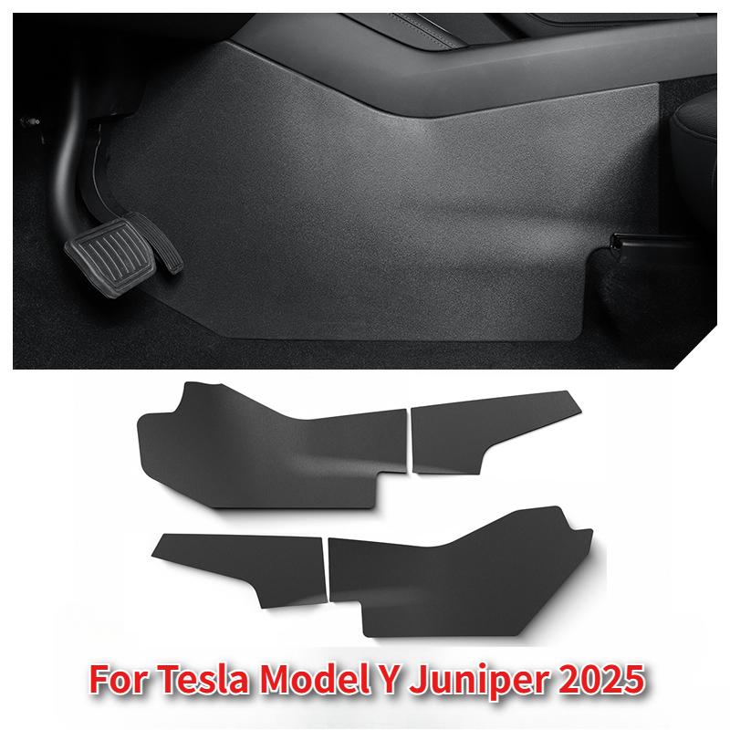 For Tesla Model Y Juniper 2025 Central Control Anti Kick Pads TPE Both Side Defense Kick Protective Pad Car Interior Accessories